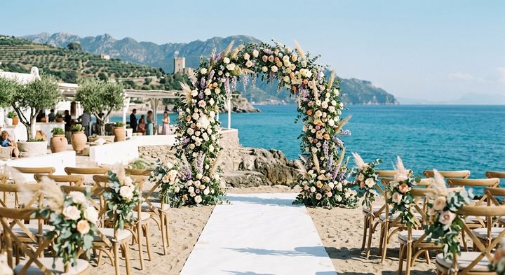 Cerimonia in riva al mare